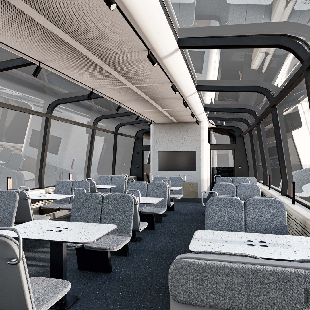 Electric River Tram Low-poly 3D model_4