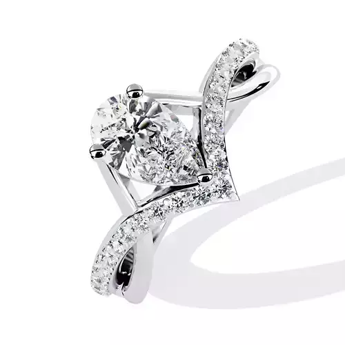 OVAL DIAMOND RING -CAD-021