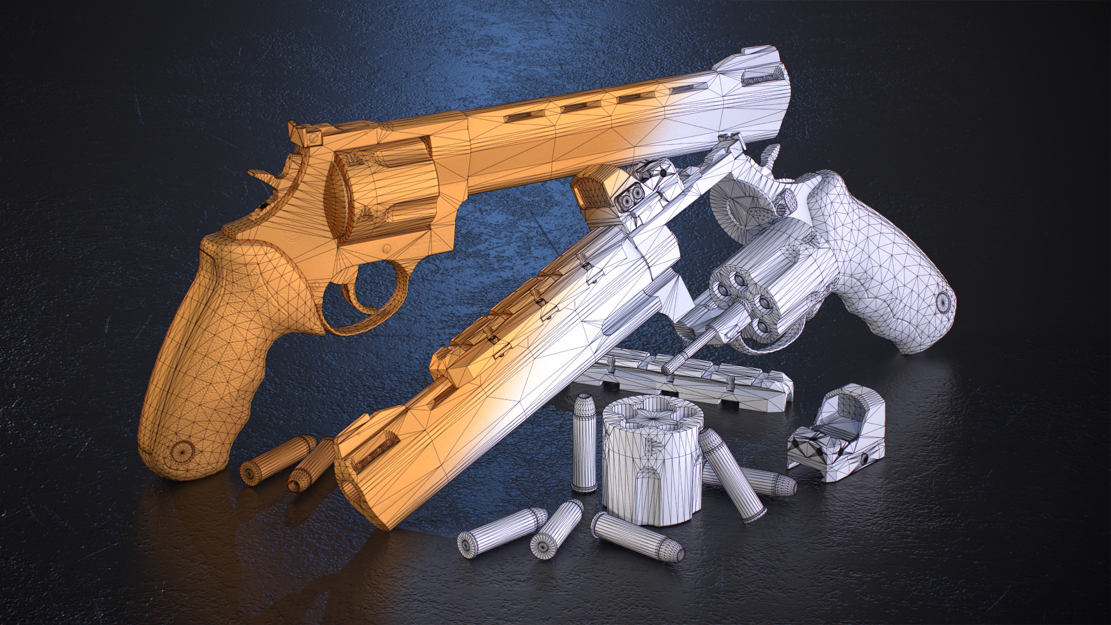 Taurus Raging Bull 454 Casull Low-poly 3D model_19