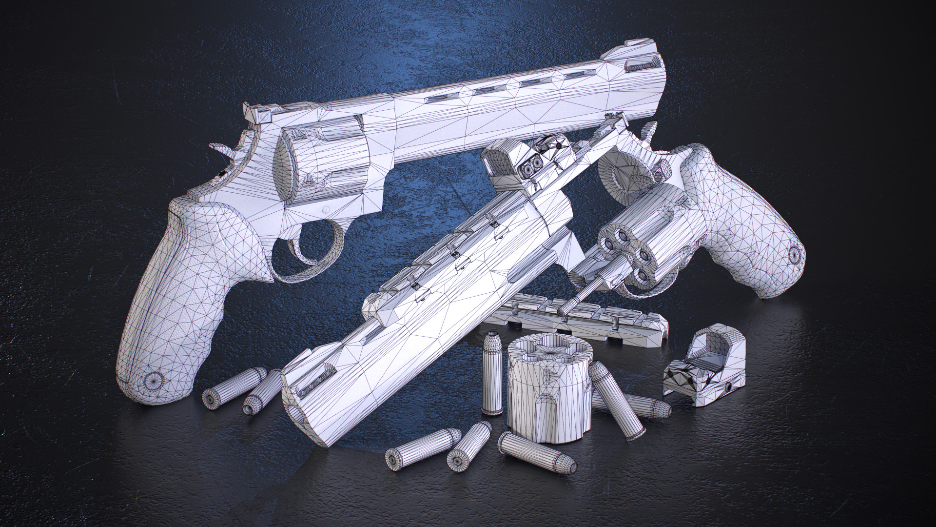 Taurus Raging Bull 454 Casull Low-poly 3D model_21