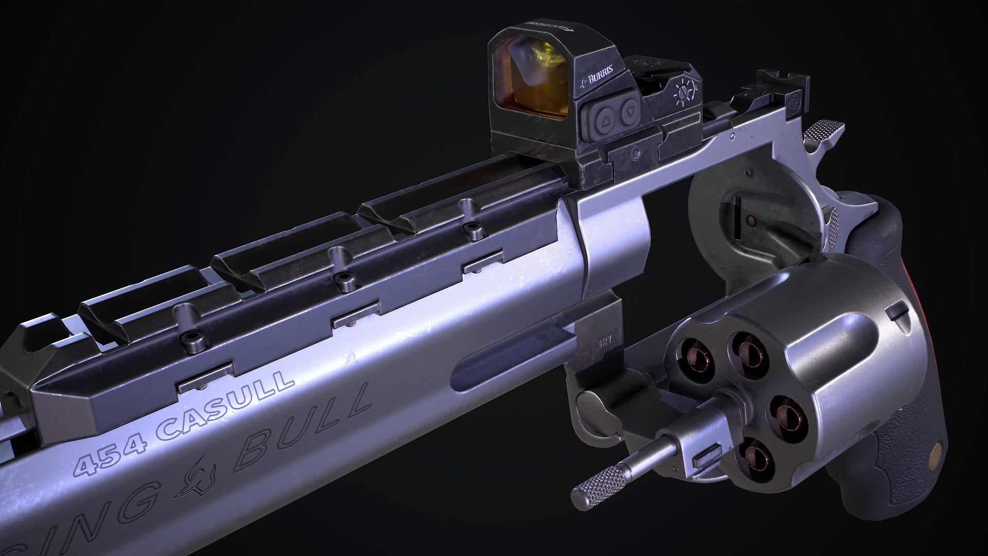 Taurus Raging Bull 454 Casull Low-poly 3D model_16