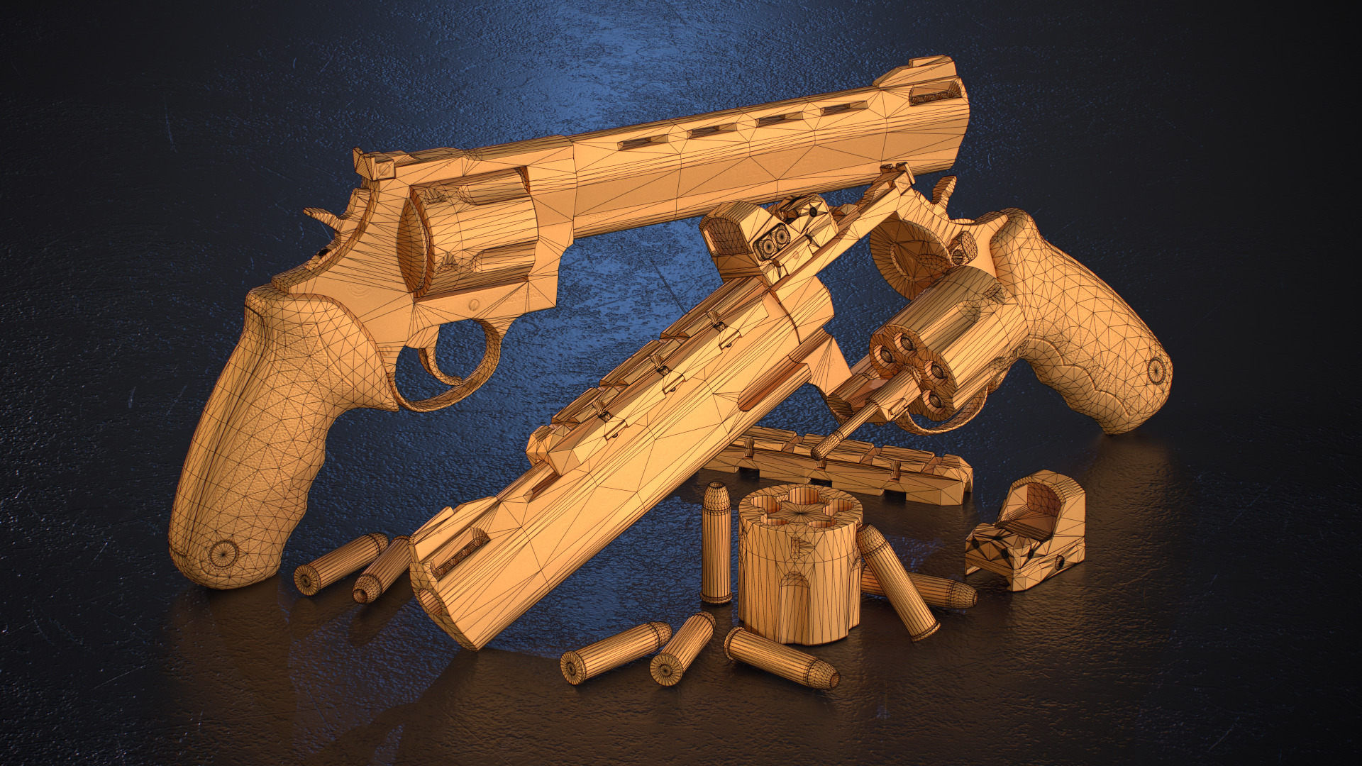 Taurus Raging Bull 454 Casull Low-poly 3D model_17