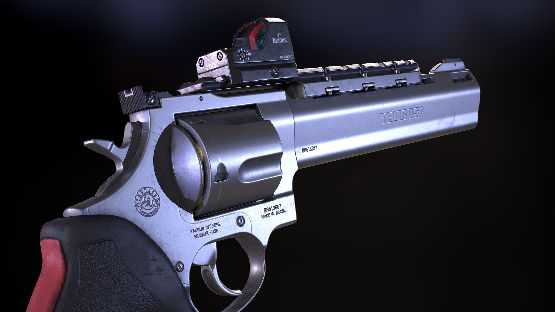 Taurus Raging Bull 454 Casull Low-poly 3D model_6