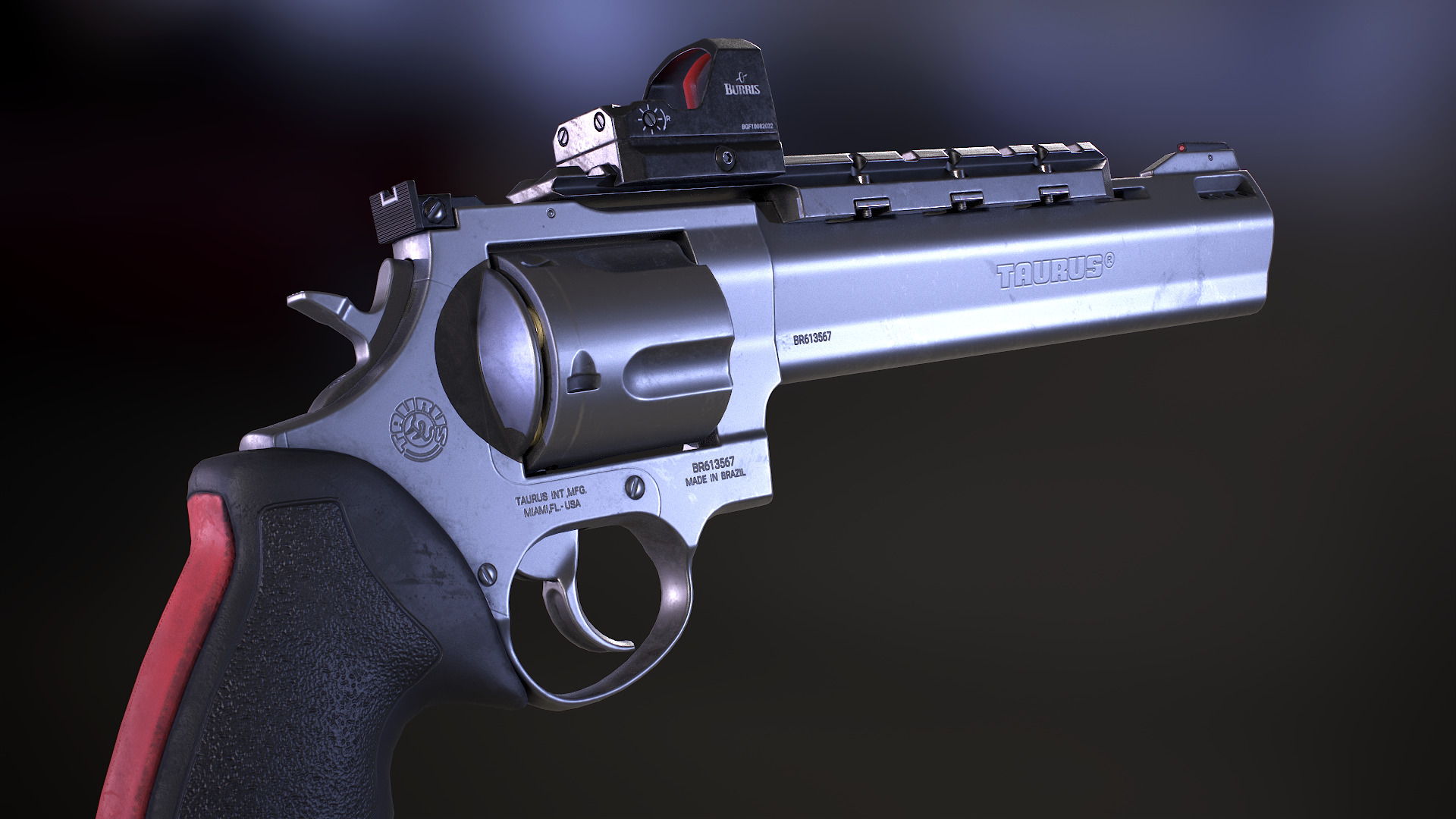 Taurus Raging Bull 454 Casull Low-poly 3D model_7