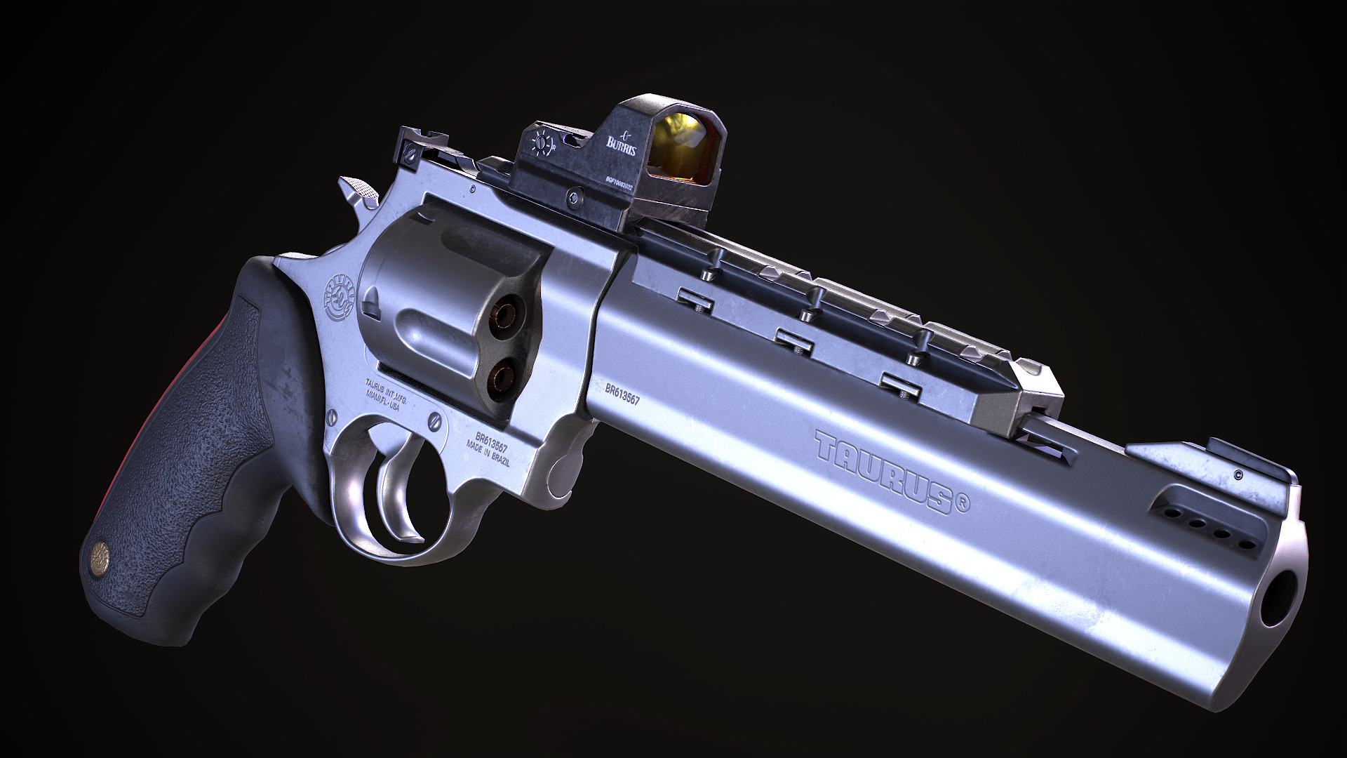 Taurus Raging Bull 454 Casull Low-poly 3D model_8