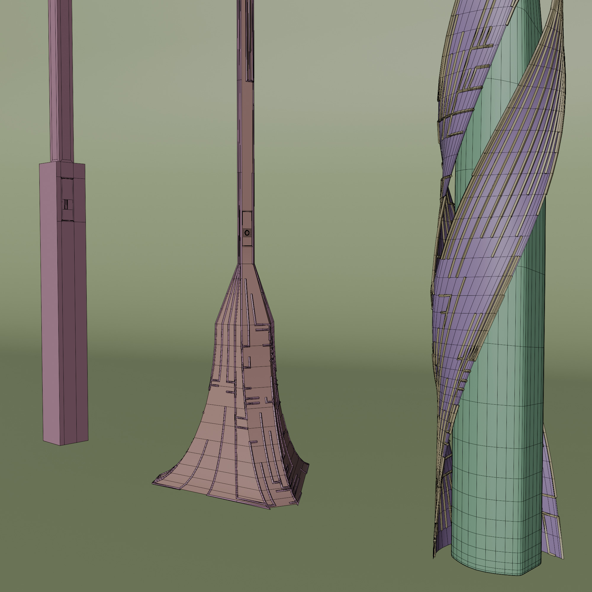 Lamp Post Collection - Utopia 3D model_11