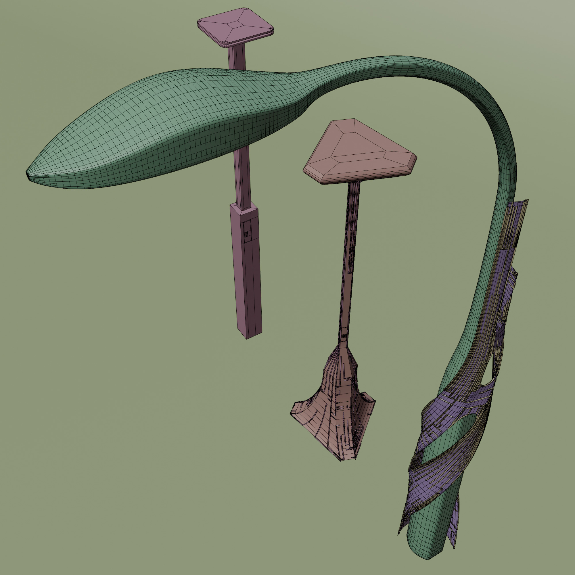 Lamp Post Collection - Utopia 3D model_10