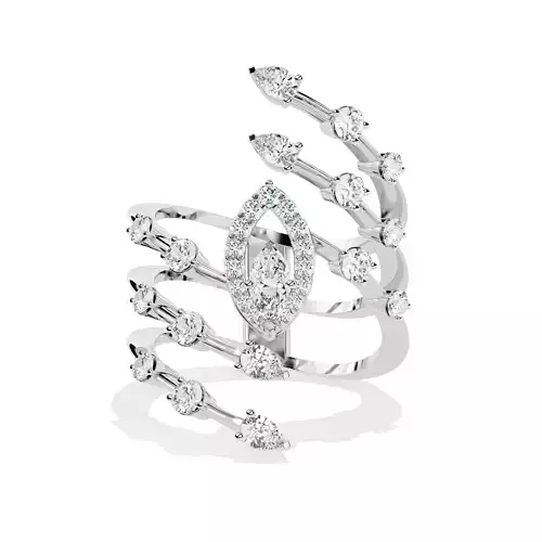 OVAL DIAMOND RING -CAD-022