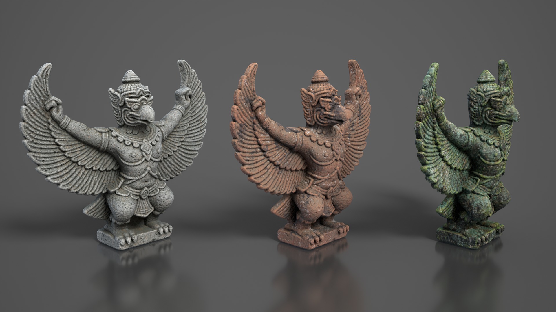 Ancient Khmer Statues -250522 3D Model Collection_7