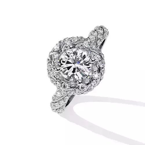 ROUNd DIAMOND RING -CAD-023