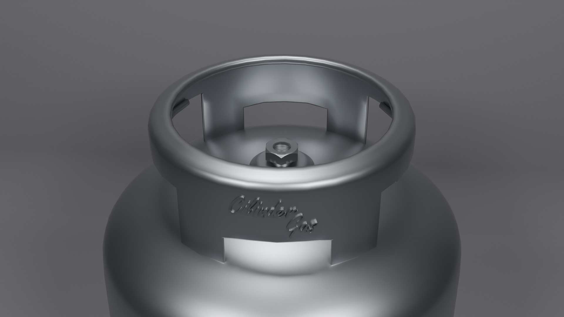 Gas cilinder 3D model_1