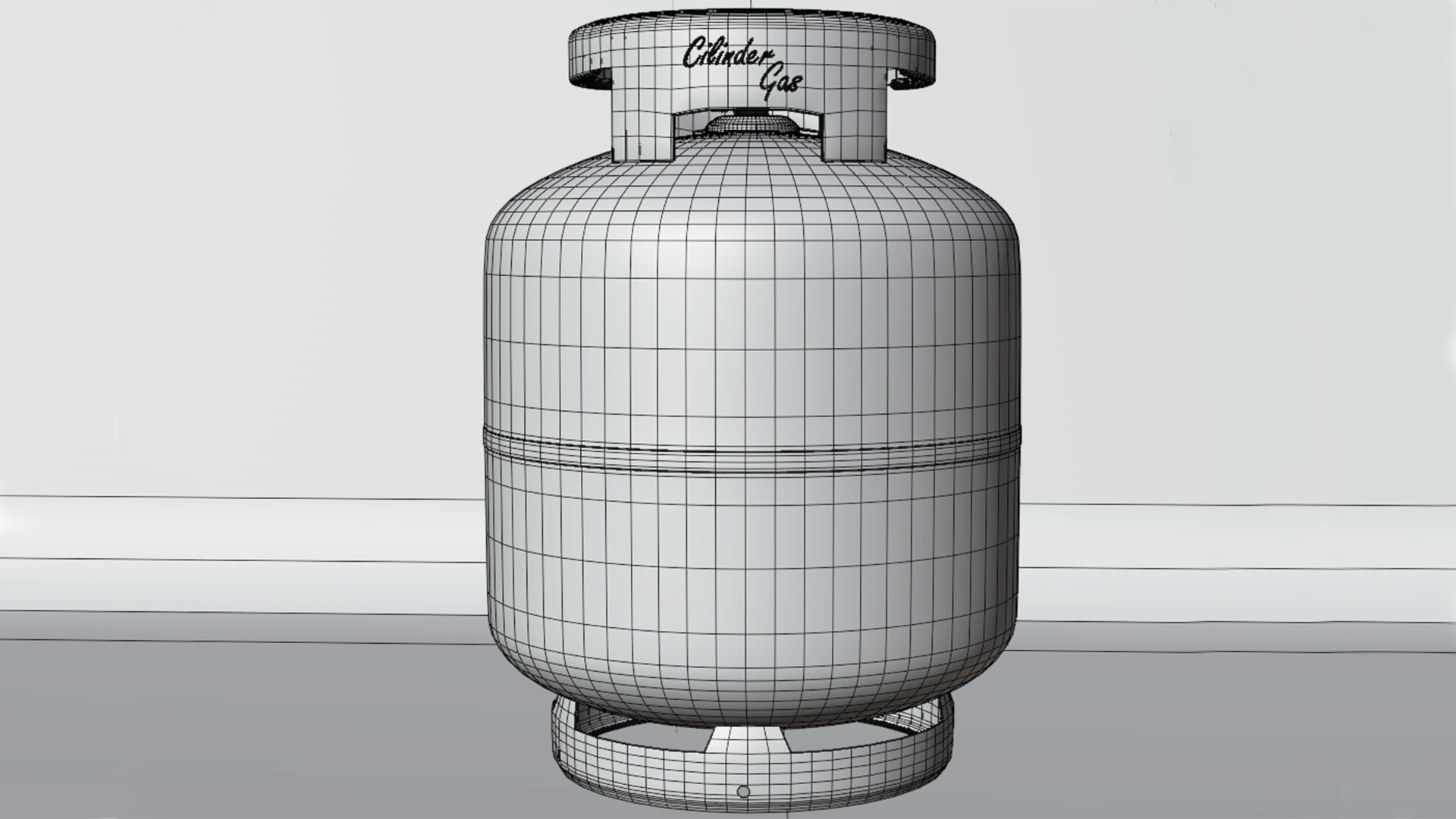 Gas cilinder 3D model_3