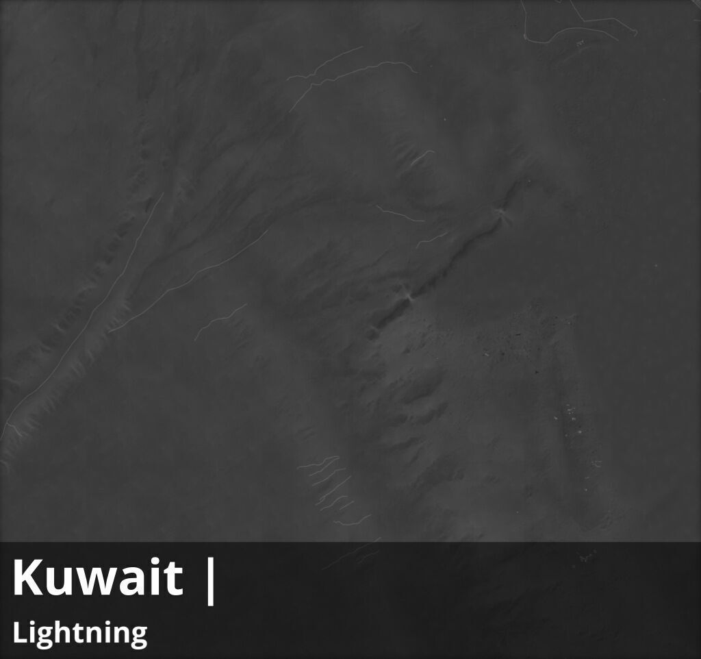 Kuwait Satellite Night 8k High resolution Maps and masks Texture_4