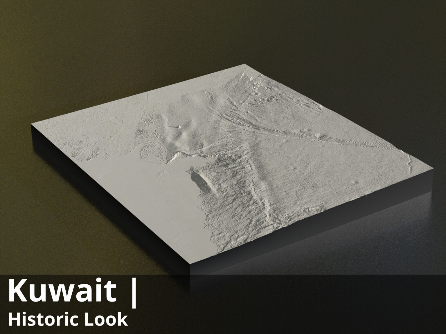 Kuwait Satellite Night 8k High resolution Maps and masks Texture_2