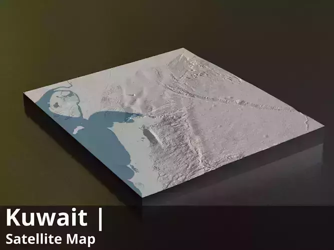 Kuwait Satellite Day 8k High resolution Maps and masks