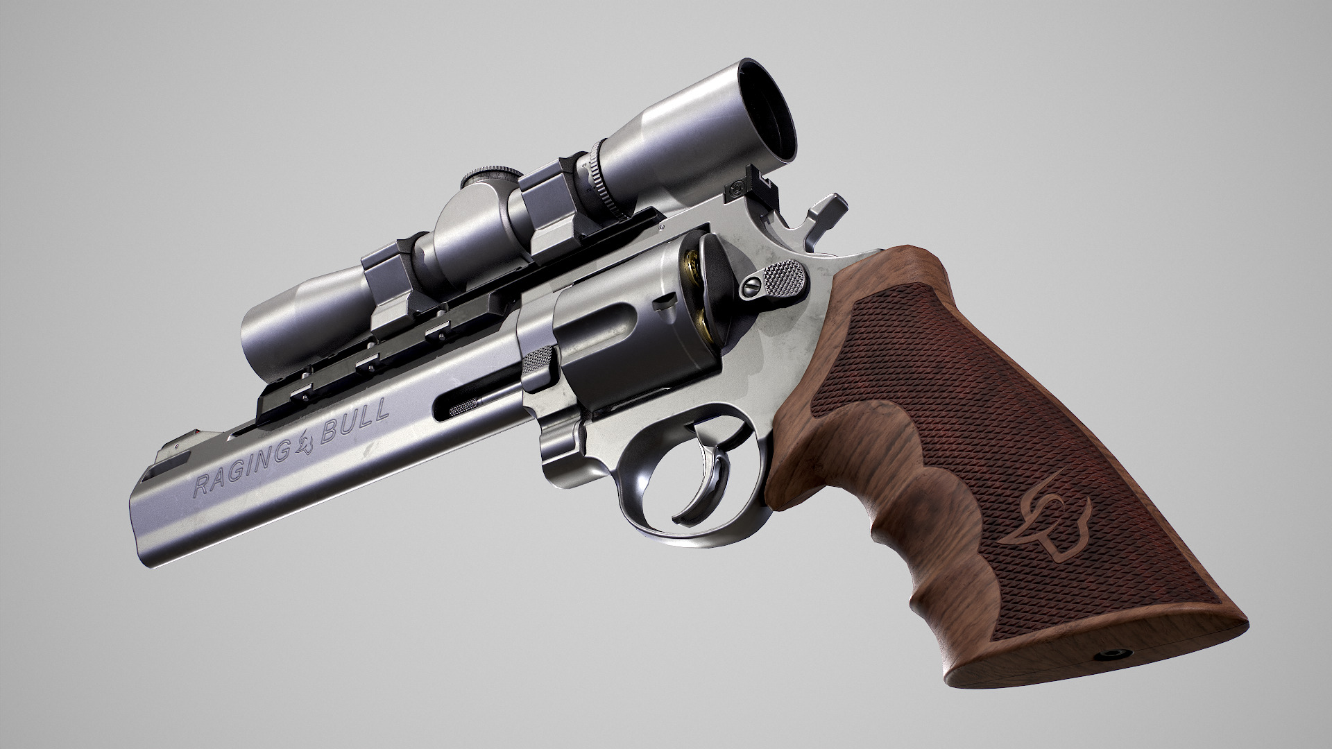 Taurus Raging Bull Low-poly 3D model_10