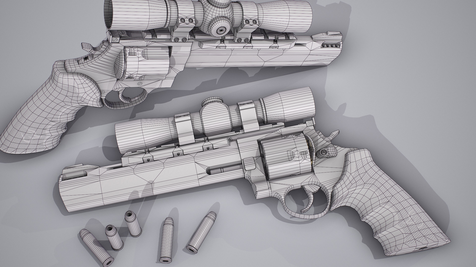 Taurus Raging Bull Low-poly 3D model_25