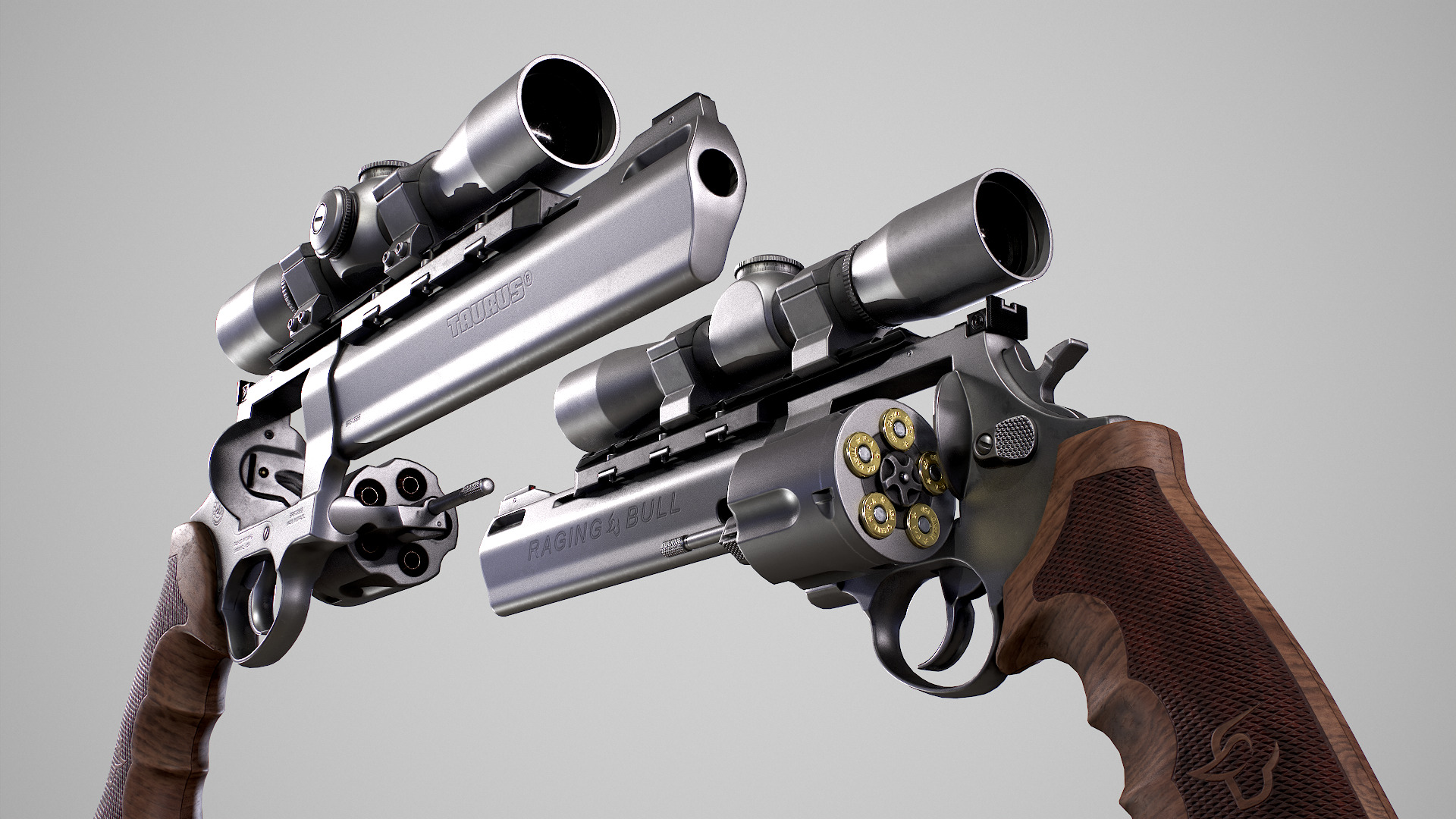 Taurus Raging Bull Low-poly 3D model_9