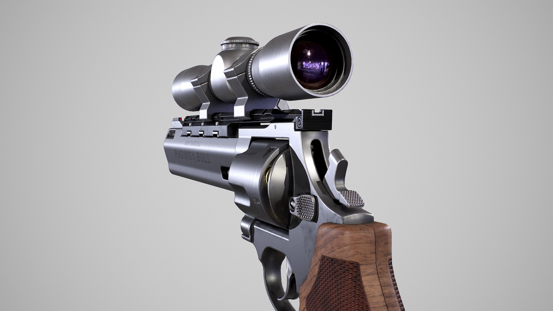 Taurus Raging Bull Low-poly 3D model_11