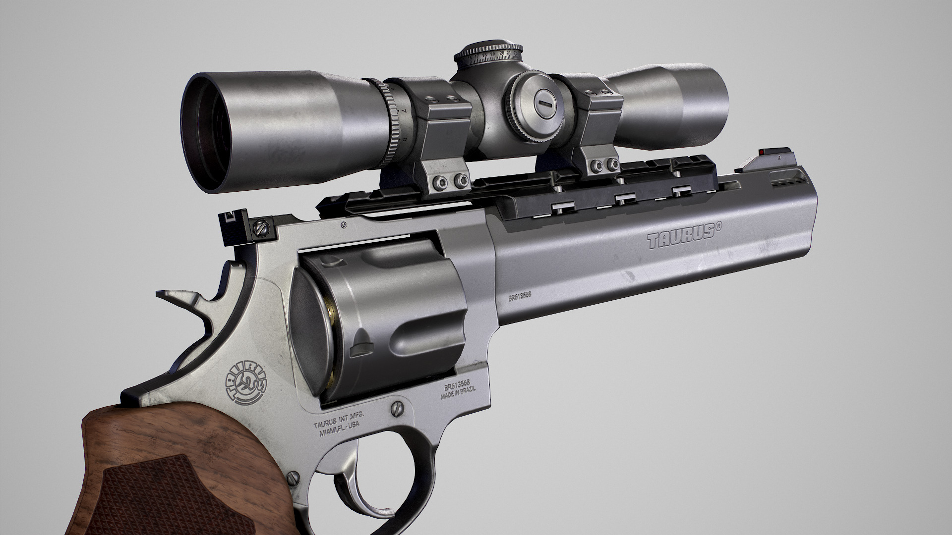 Taurus Raging Bull Low-poly 3D model_20