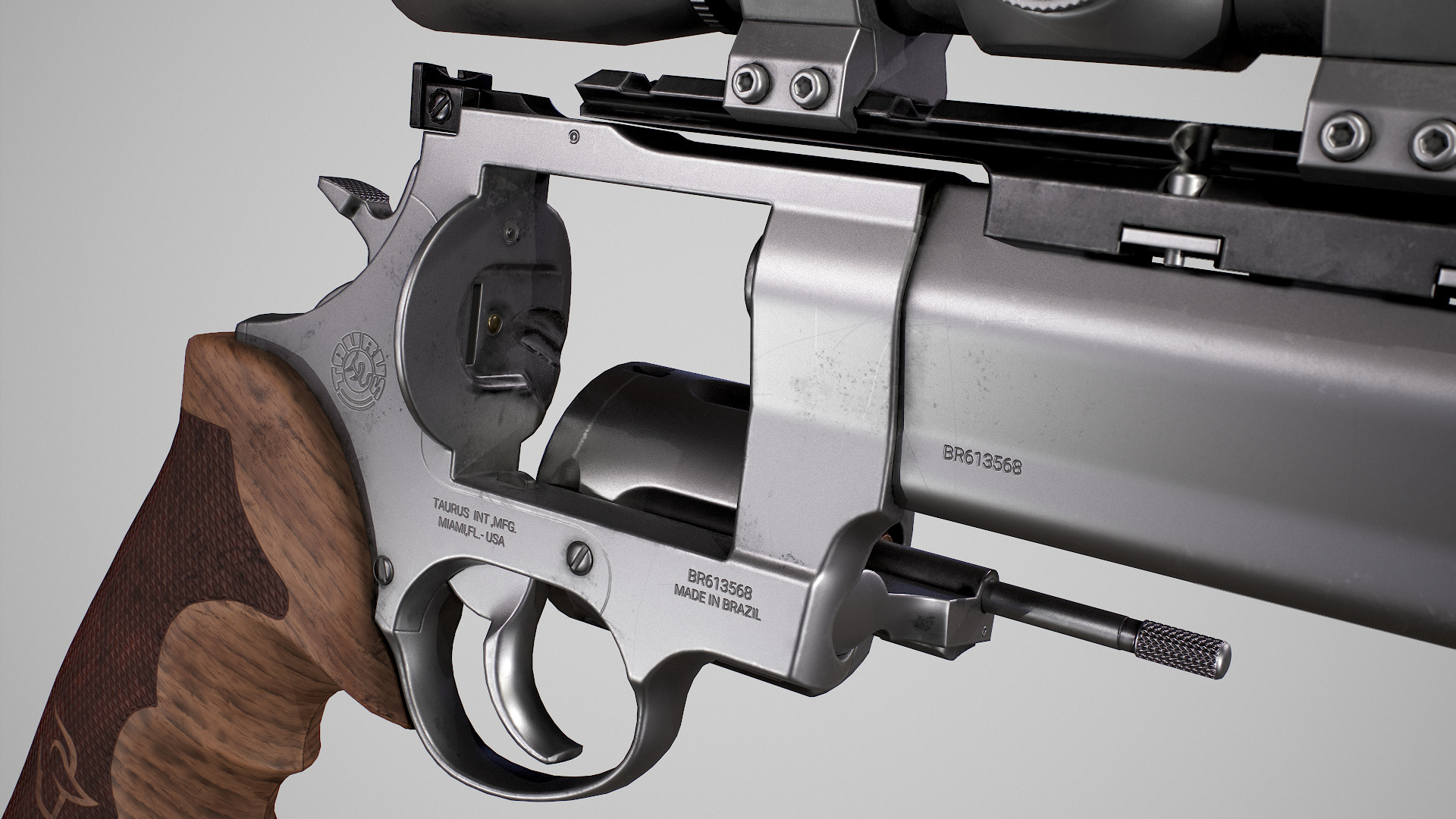 Taurus Raging Bull Low-poly 3D model_18