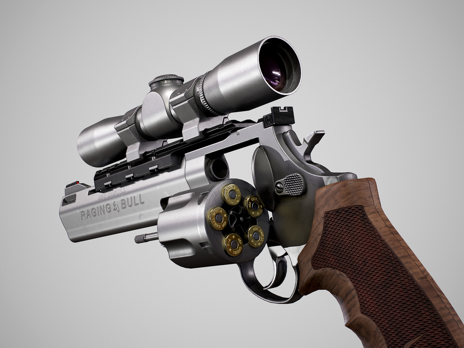 Taurus Raging Bull Low-poly 3D model_3