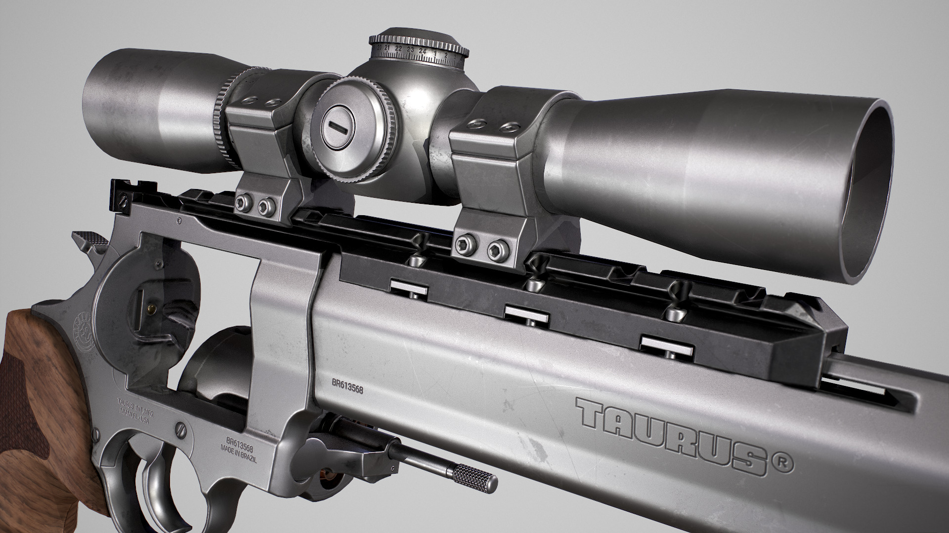 Taurus Raging Bull Low-poly 3D model_19