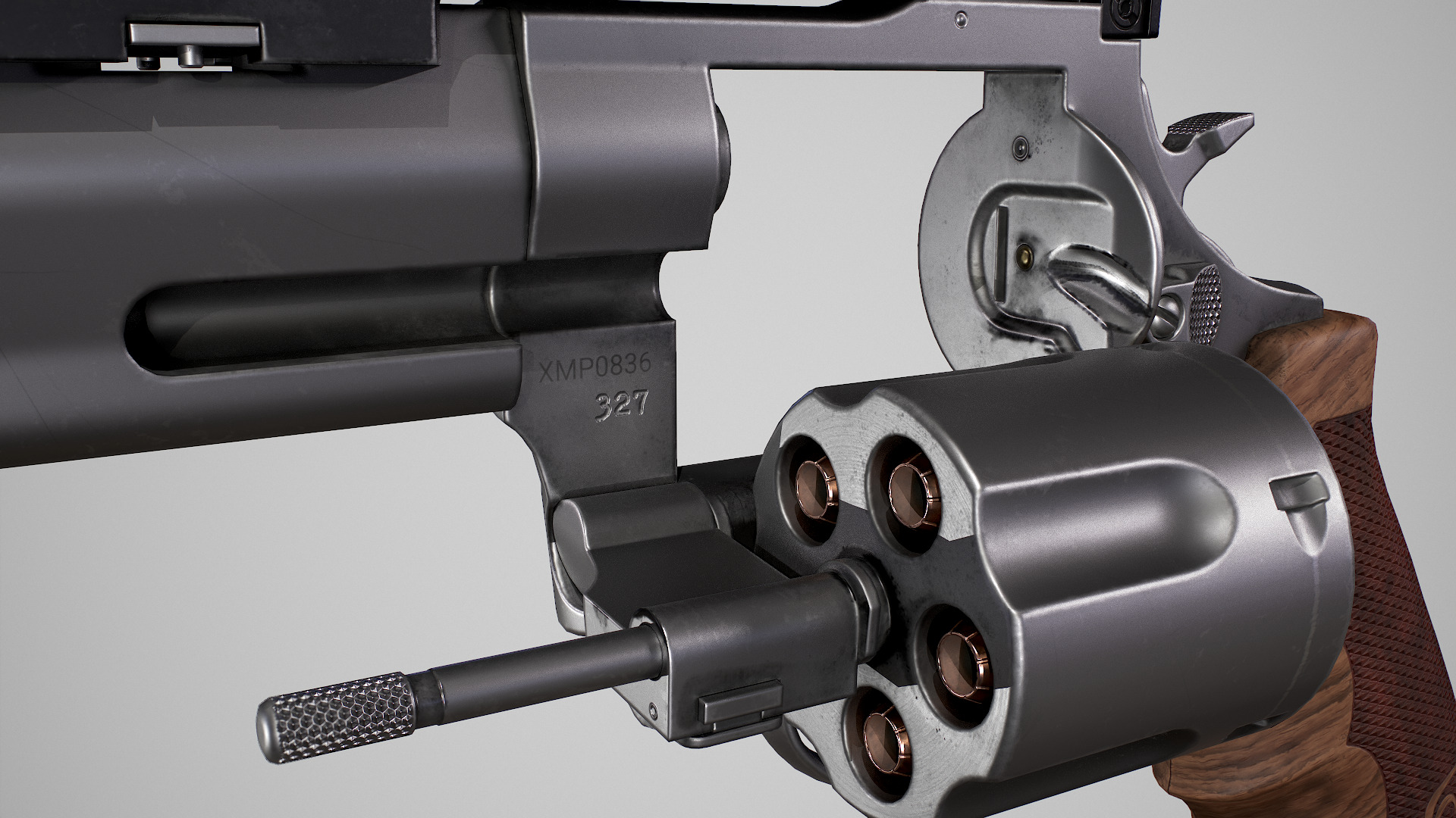 Taurus Raging Bull Low-poly 3D model_17