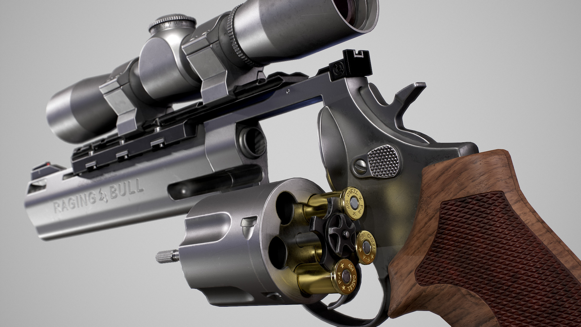 Taurus Raging Bull Low-poly 3D model_15