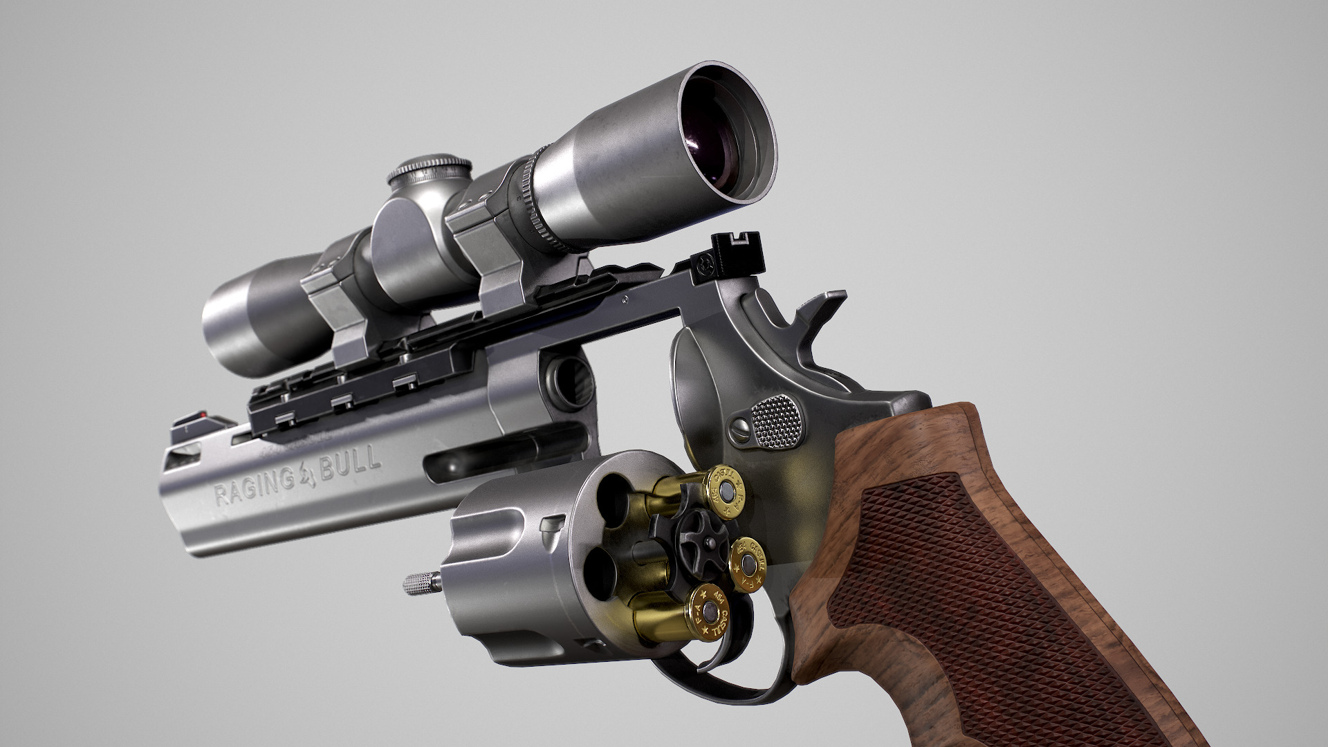 Taurus Raging Bull Low-poly 3D model_14