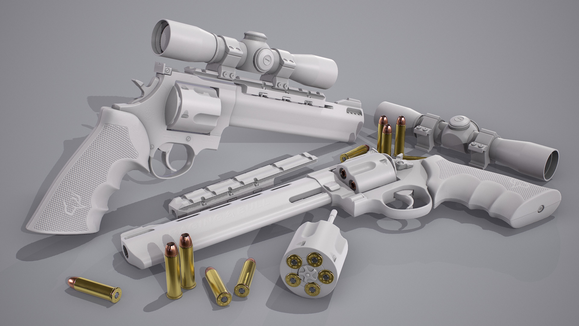 Taurus Raging Bull Low-poly 3D model_23