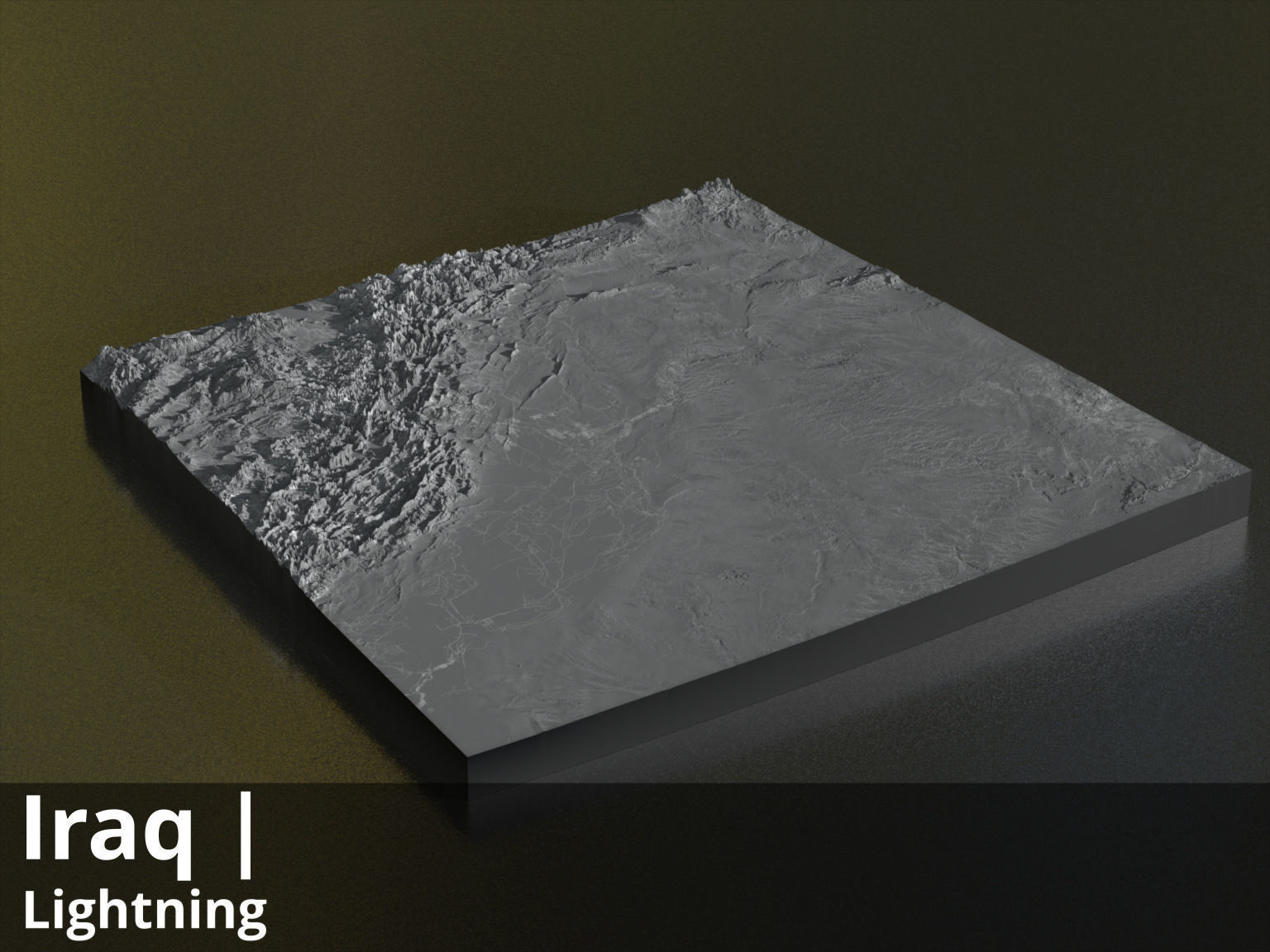 Iraq Satellite Night 9k High resolution Maps and masks Texture_4