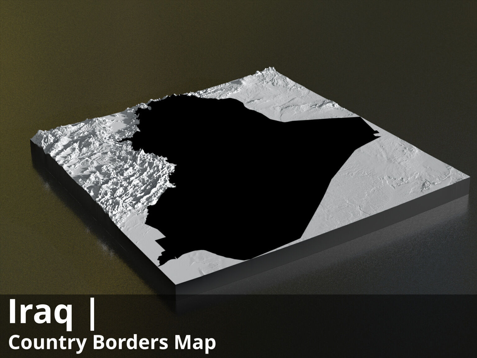 Iraq Satellite Night 9k High resolution Maps and masks Texture_9