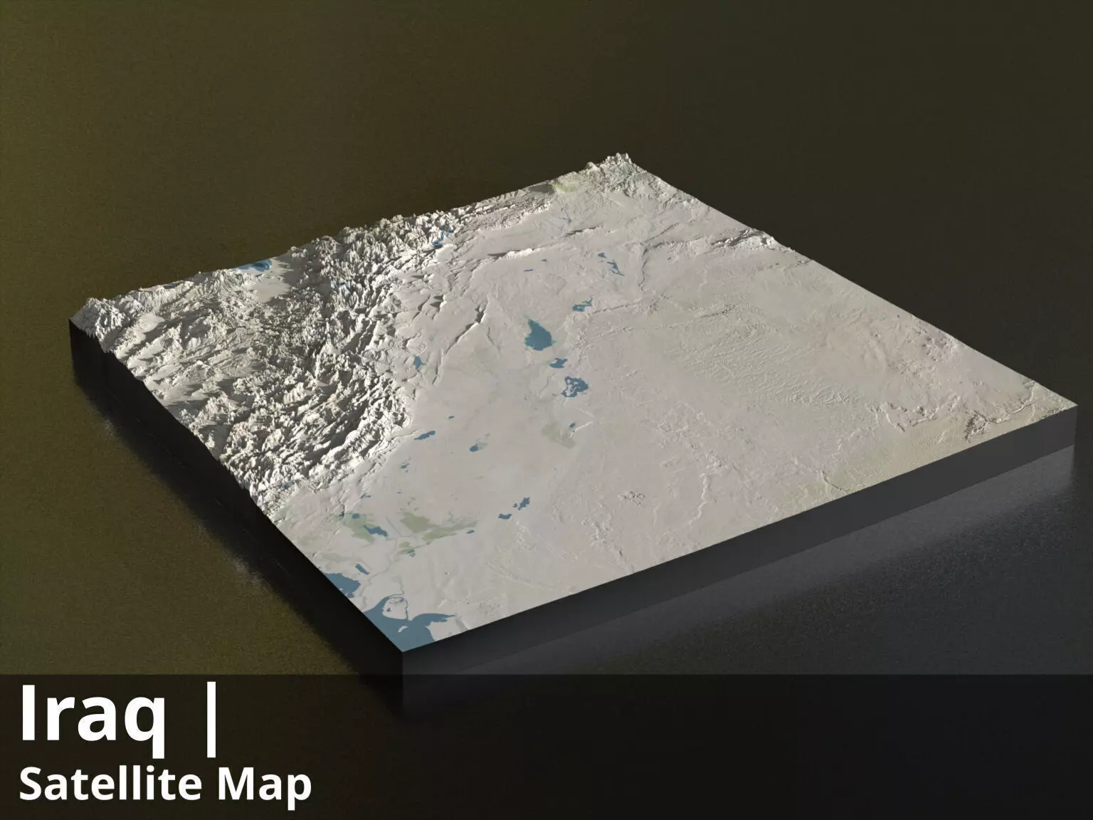 Iraq Satellite Day 9k High resolution Maps and masks Texture_0