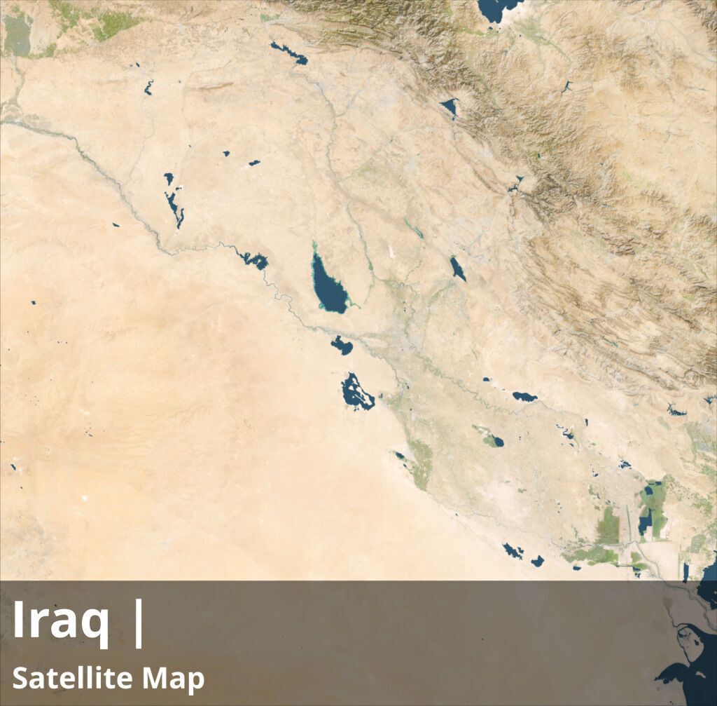Iraq Satellite Day 9k High resolution Maps and masks Texture_1