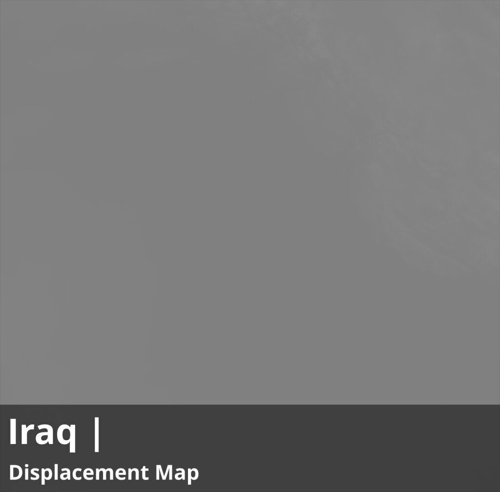 Iraq FBX 3D printable mesh Displacement 9k High resolution Maps Texture_3