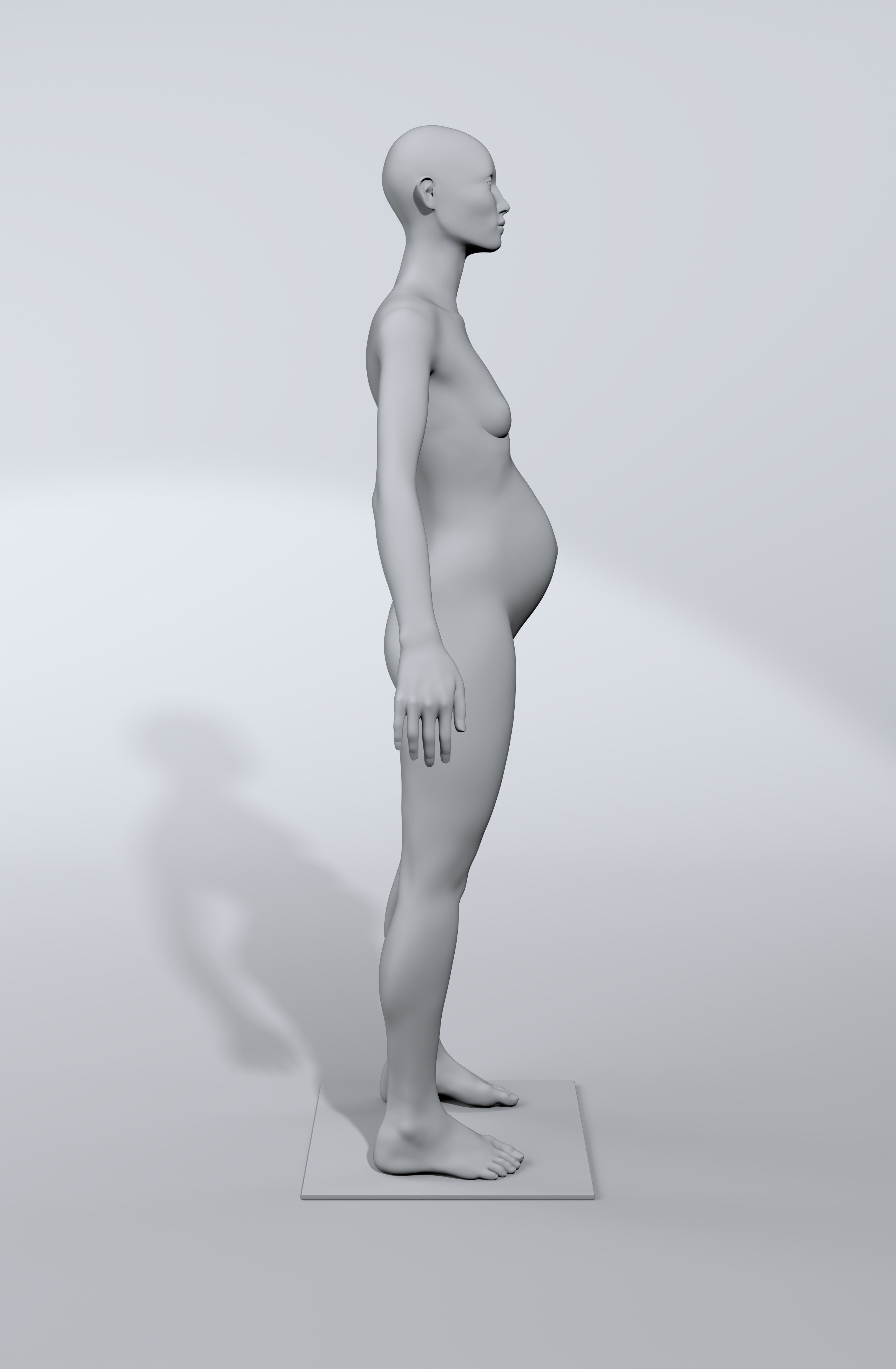 luxury female fashion mannequin bundle Low-poly 3D model_28