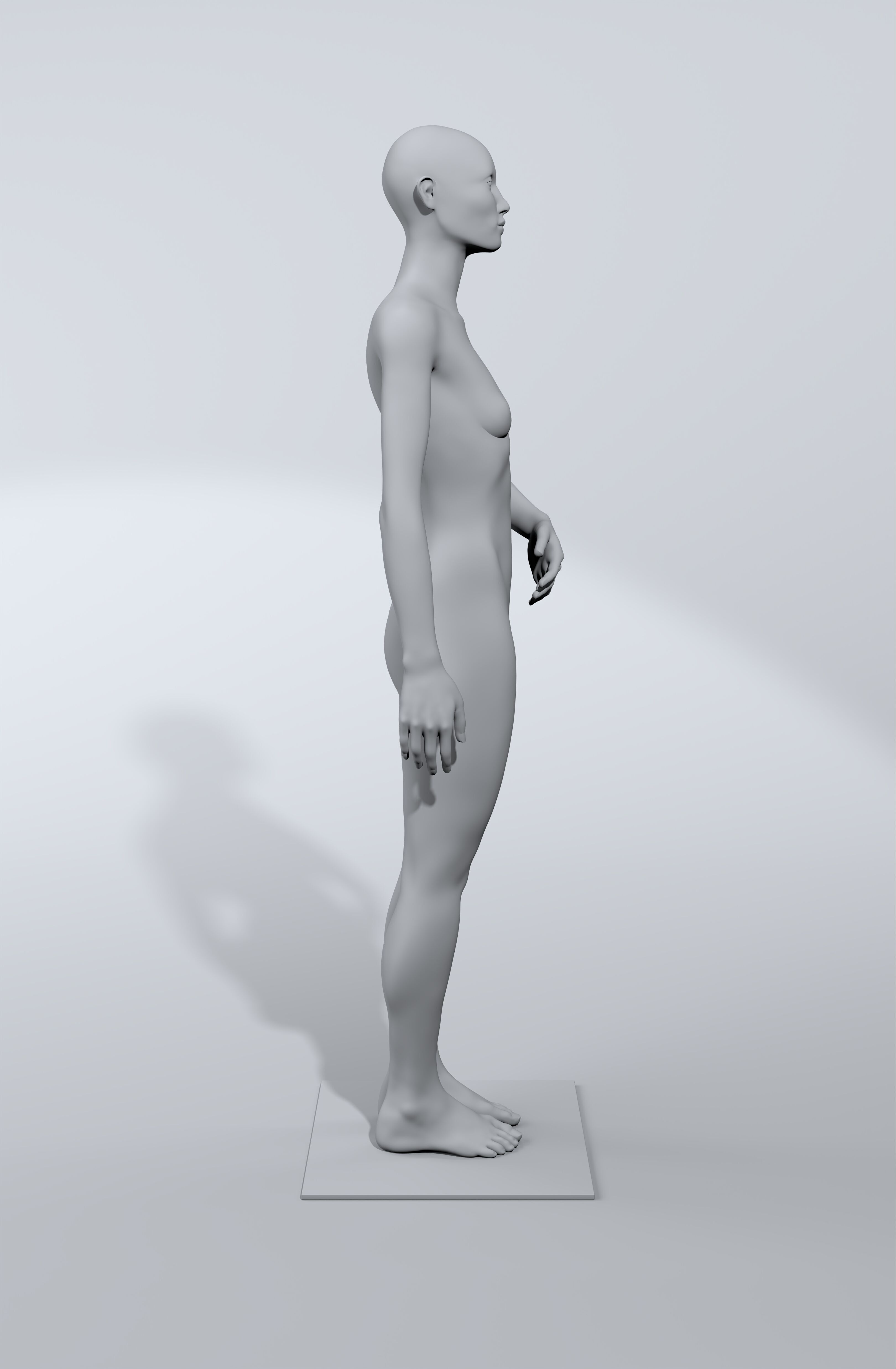 luxury female fashion mannequin bundle Low-poly 3D model_41