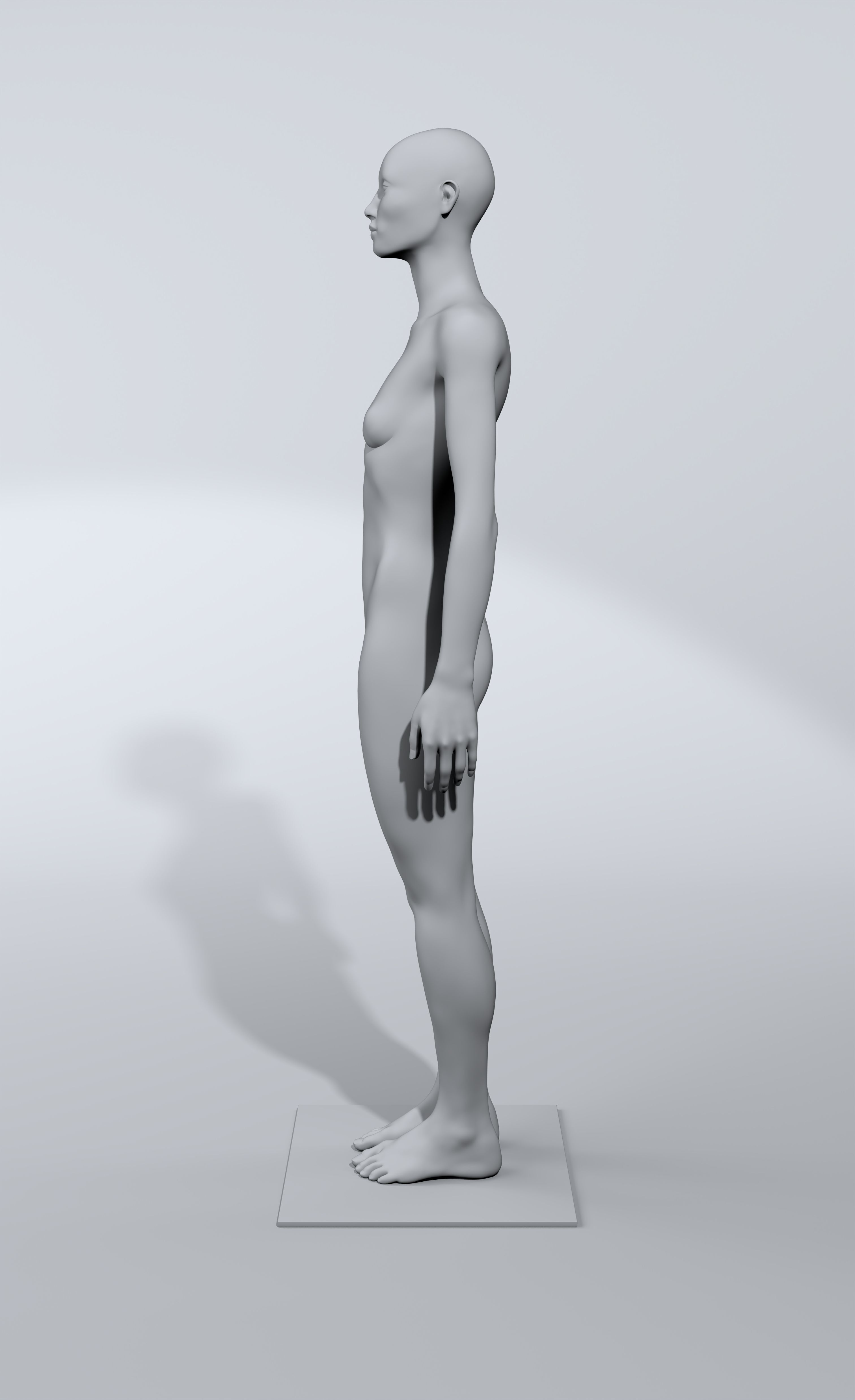 luxury female fashion mannequin bundle Low-poly 3D model_5