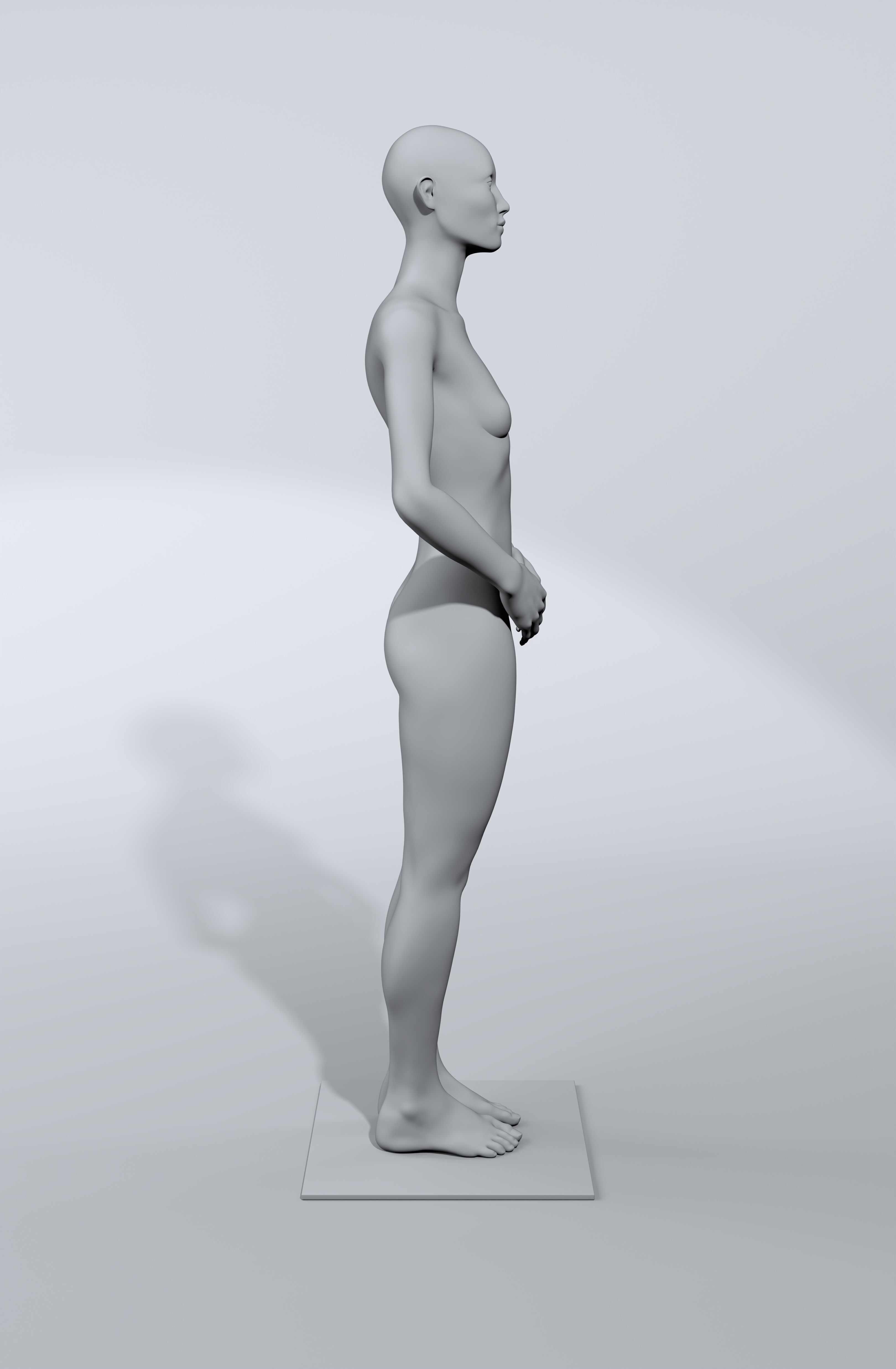 luxury female fashion mannequin bundle Low-poly 3D model_20