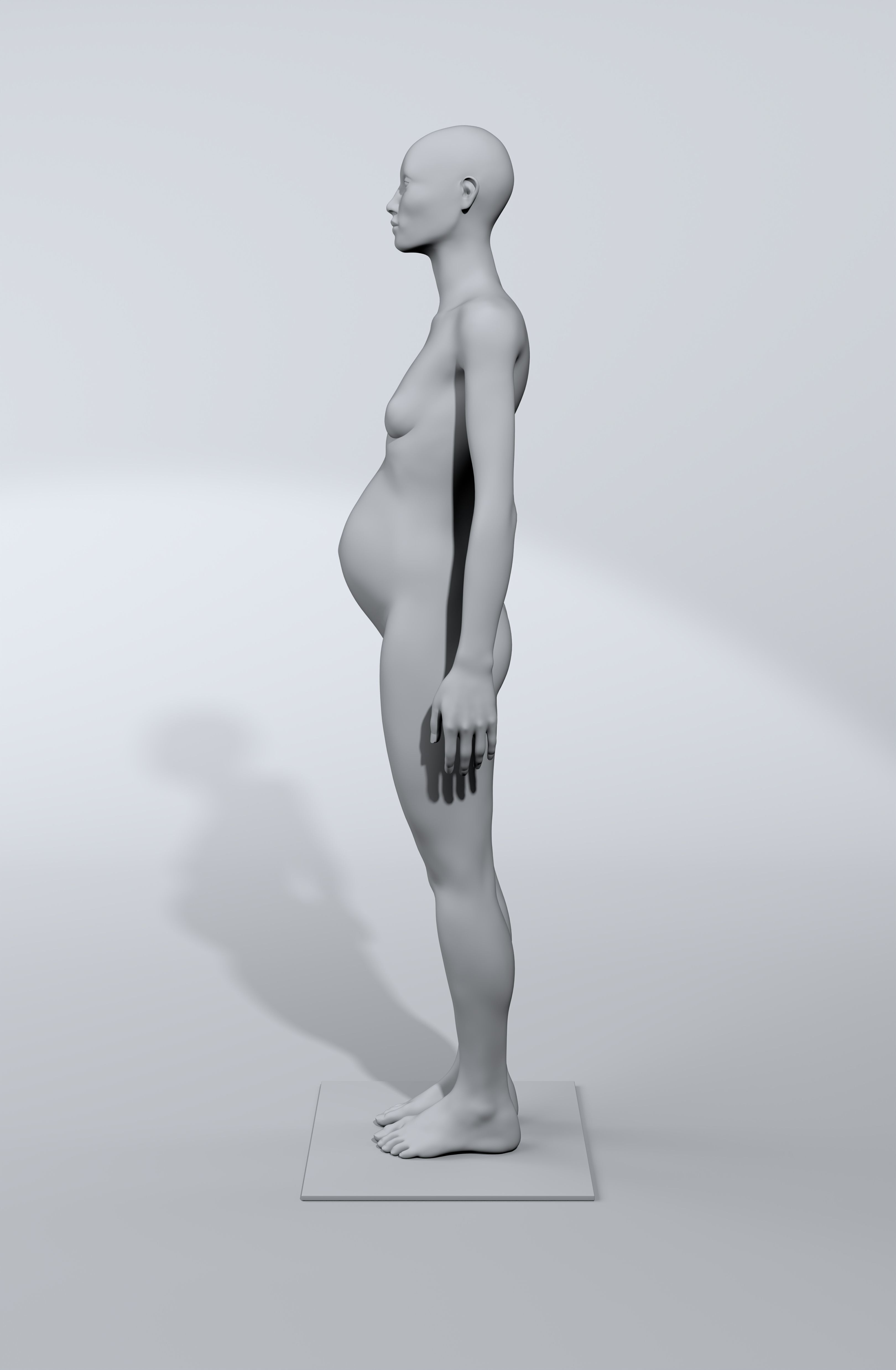 luxury female fashion mannequin bundle Low-poly 3D model_22