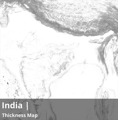 India  12k High resolution Maps and masks Texture