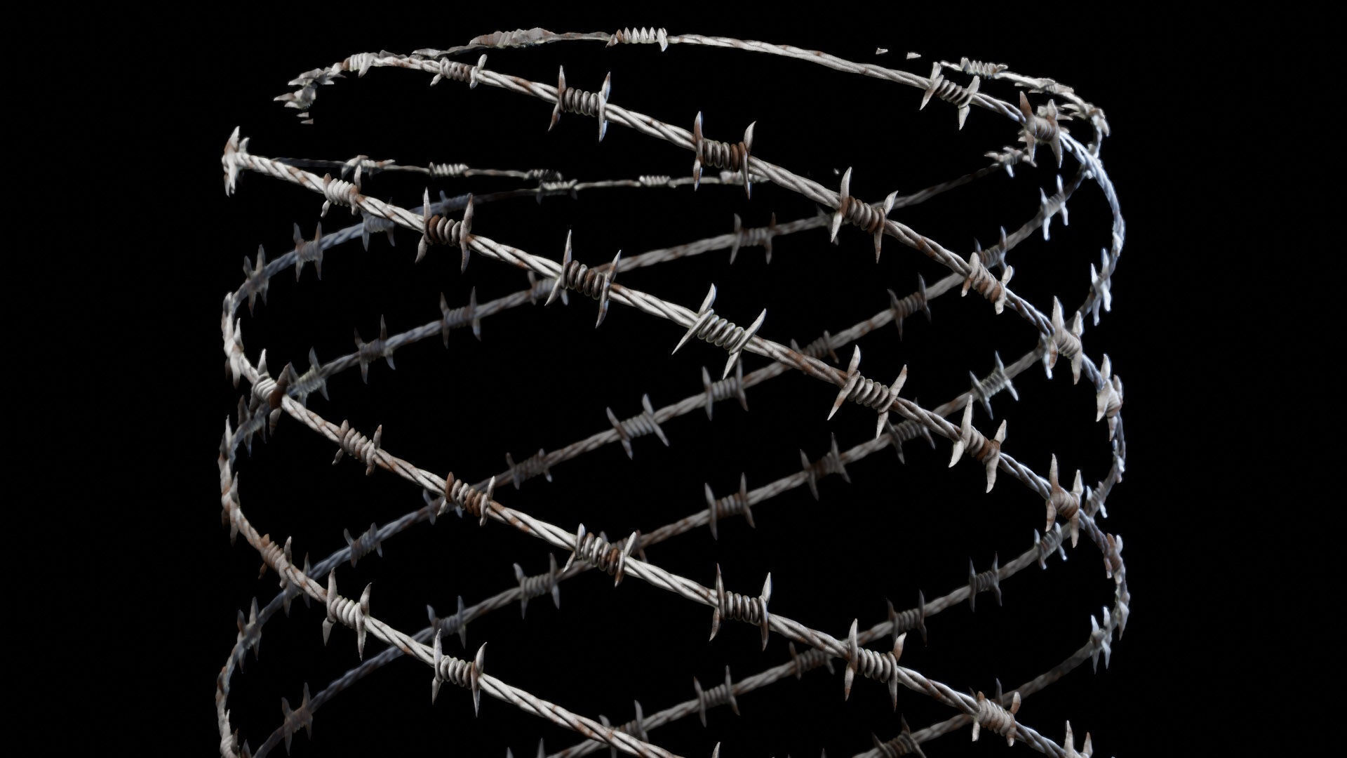 Seamless Barbed Wire Substance material and textures Texture_2