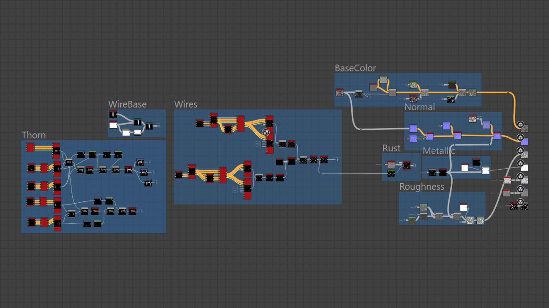 Seamless Barbed Wire Substance material and textures Texture_4
