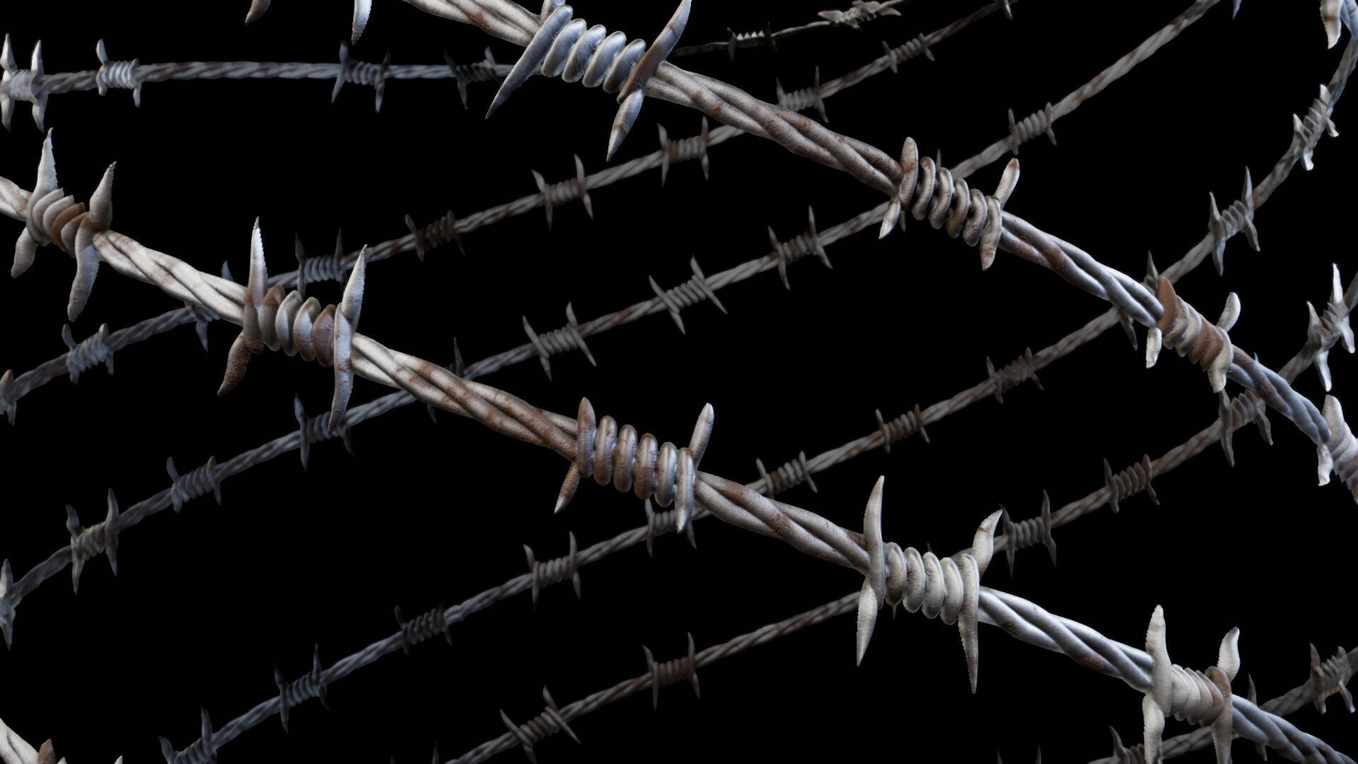 Seamless Barbed Wire Substance material and textures Texture_3