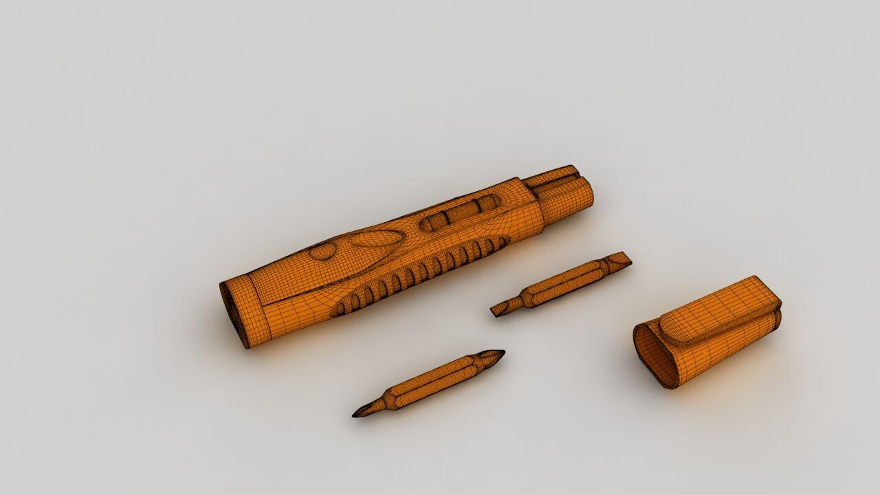 Multifunctional Screwdriver 3D model_35