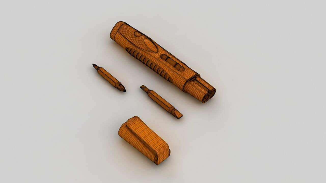 Multifunctional Screwdriver 3D model_36