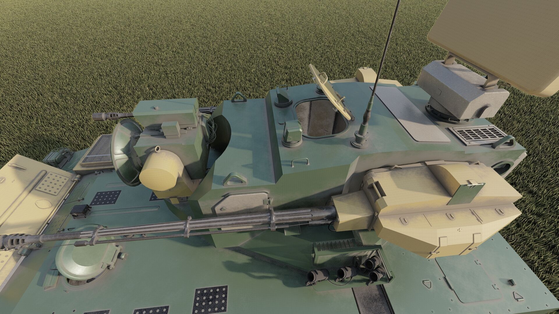 PGZ-09 - Type 09 self-propelled anti-aircraft artillery 3D model_17