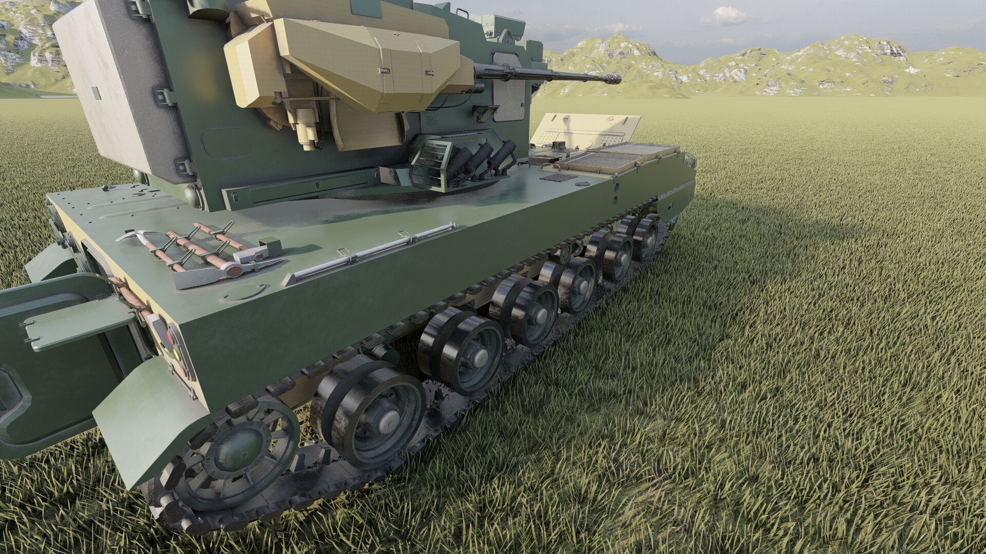 PGZ-09 - Type 09 self-propelled anti-aircraft artillery 3D model_12