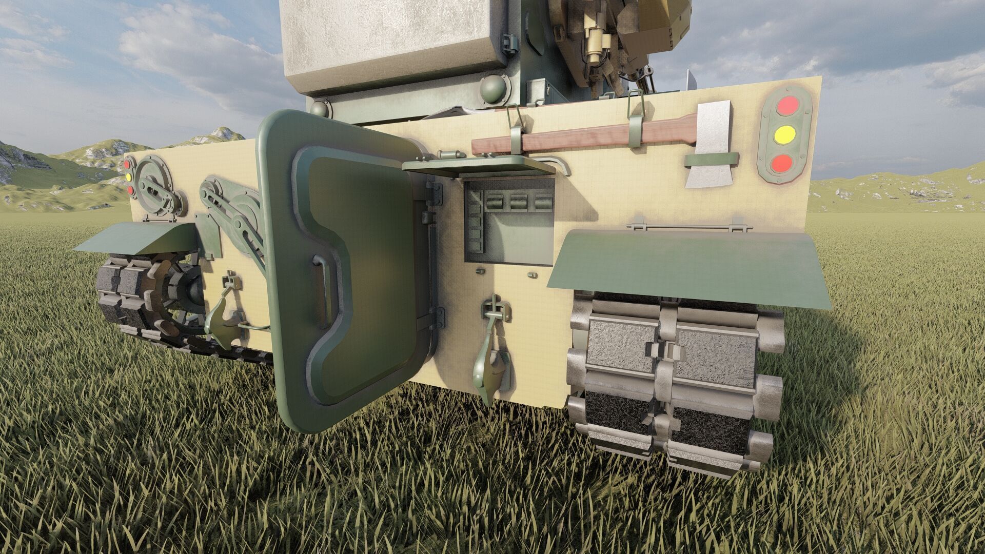 PGZ-09 - Type 09 self-propelled anti-aircraft artillery 3D model_11